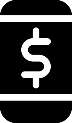 Mobile Payment Outline Svg Vector, Free Vectors File
